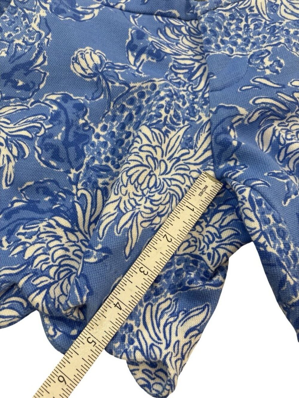 Lilly Pulitzer Buttercup Knit Short Boca Blue Croc And Lock It Size 00 - Picture 4 of 7